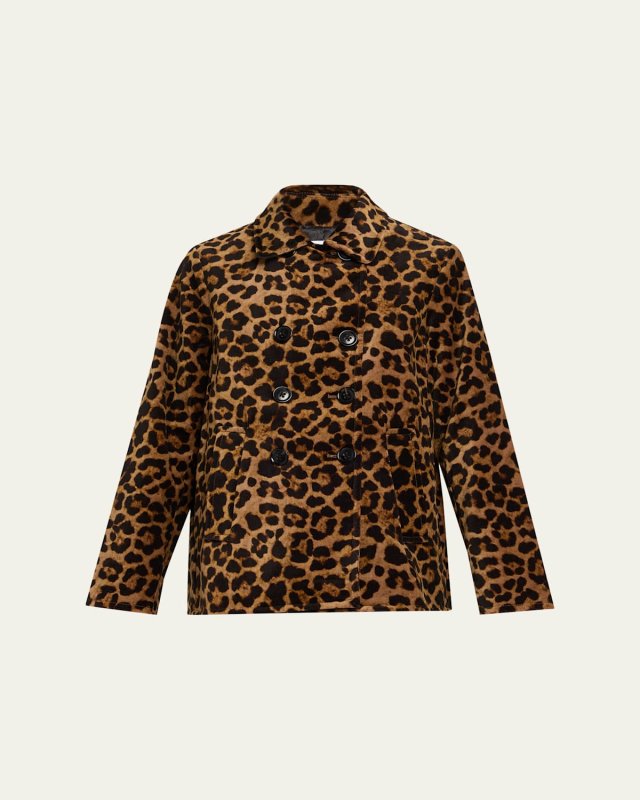 Double Breasted Velvet Pea Coat